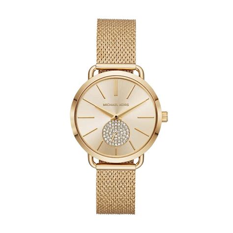 macys michael kors portia white leather womens watcj|Michael Kors ladies watches.